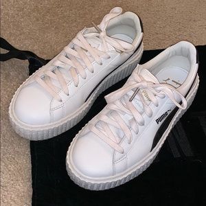 White creeper puma fenty sneaker